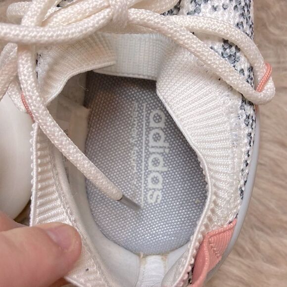 Adidas Ultimamotion Cloudfoam Sock Lace-up Sneaker Athletic Walking Gray Pink - Picture 8 of 16